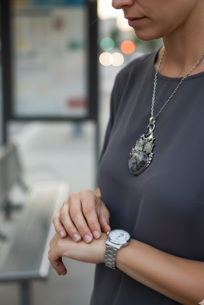 Mystic Twilight Black Rutile Pendant, AP-7291