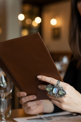 Garden of Dreams: Prehnite & Moonstone Ring, AR-7572