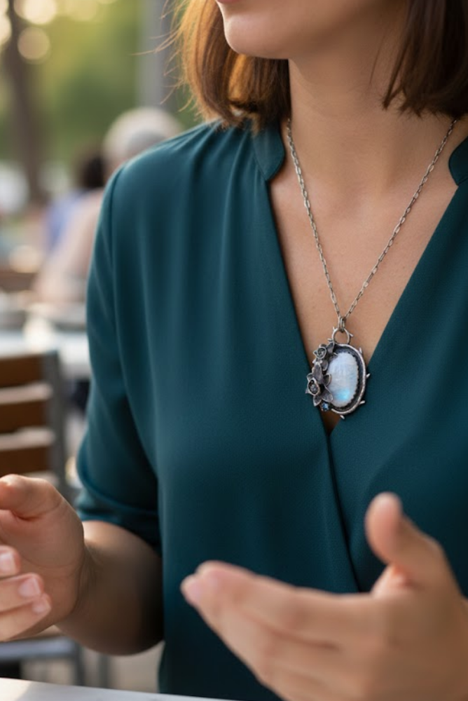 Moonstone Pendant, AP-7326