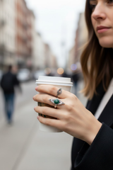 Bague Bohème Malachite, AR-6705