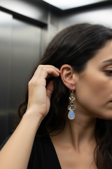 Moonstone Earrings, AE-7284