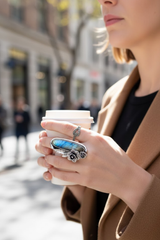 Blue Fire Labradorite Ring, AR-7052