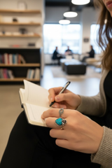 Desert Rose Whisper: Turquoise Ring, AR-7513