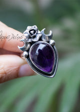 Floral Amethyst Ring