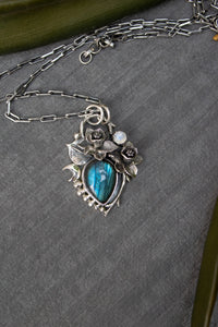 Moonlit Nectar: Labradorite Pendant, AP-7532