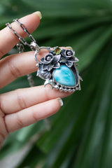 Tideborn Grace: Larimar Pendant, AP-7534