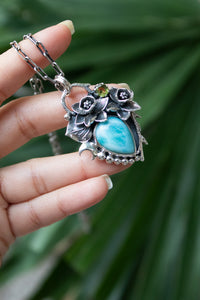 Tideborn Grace: Larimar Pendant, AP-7534