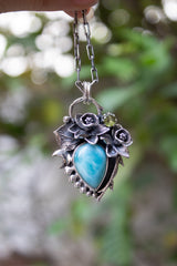 Tideborn Grace: Larimar Pendant, AP-7534