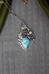 Tideborn Grace: Larimar Pendant, AP-7534