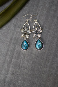 Lunar Ferns: Labradorite Earrings, AE-7536
