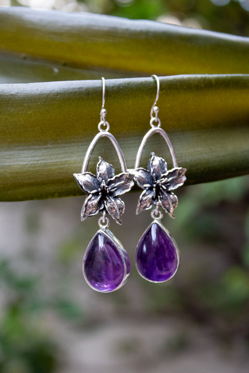 Violet Reverie: Amethyst Earrings, AE-7537
