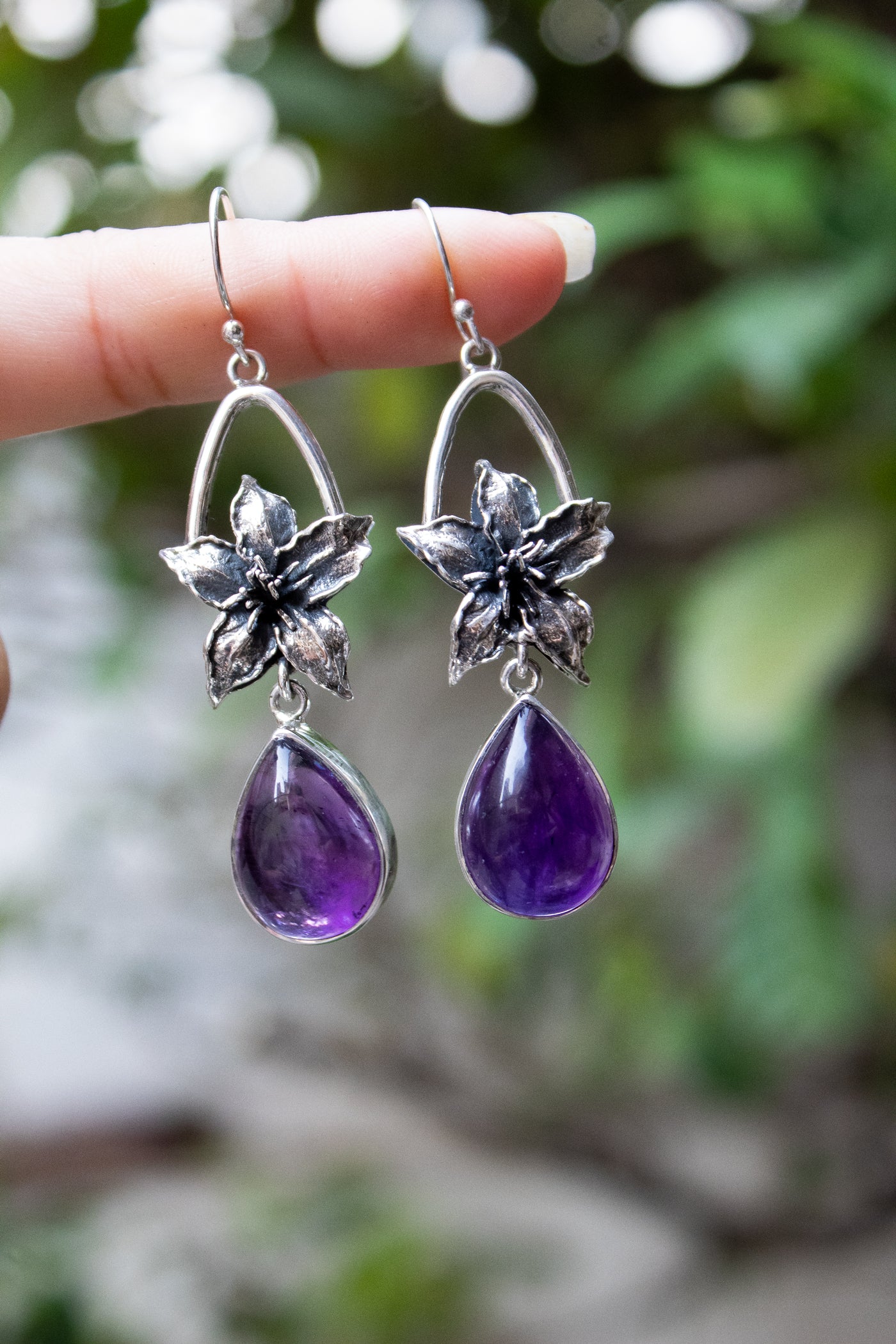 Violet Reverie: Amethyst Earrings, AE-7537