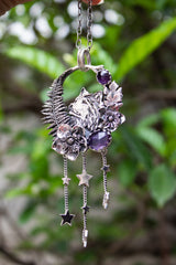 Moonhowler's Garden – Amethyst Wolf Pendant, AP- 7560
