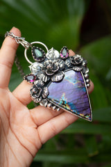 Twilight Garden: Purple Labradorite Pendant, AP-7558