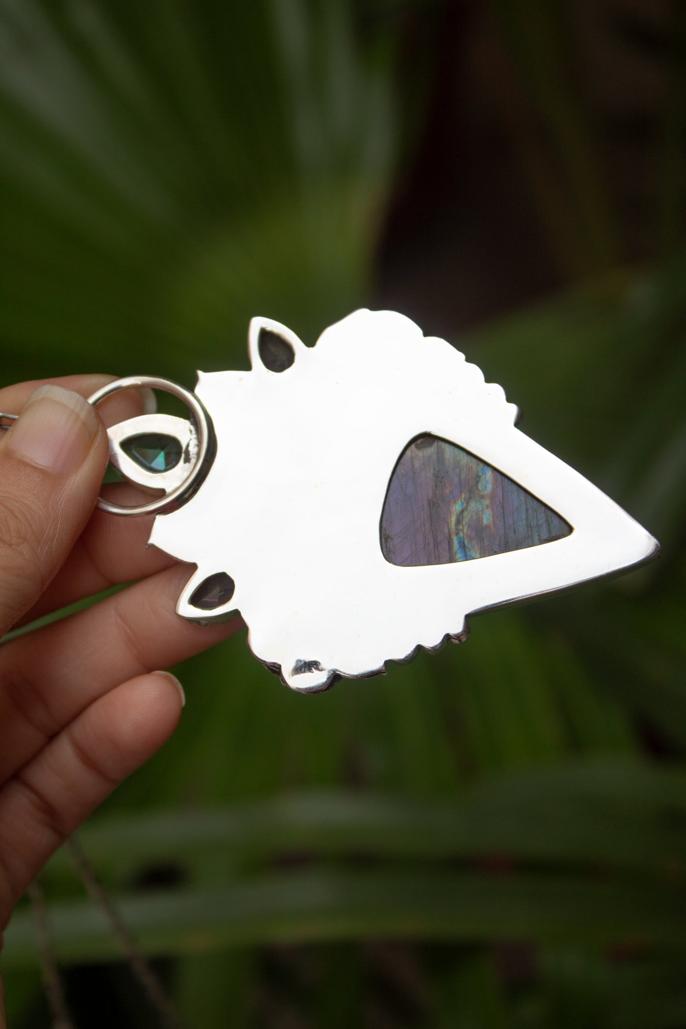 Twilight Garden: Purple Labradorite Pendant, AP-7558