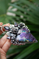 Twilight Garden: Purple Labradorite Pendant, AP-7558