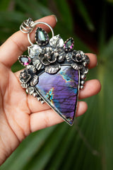Twilight Garden: Purple Labradorite Pendant, AP-7558