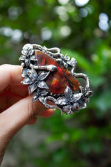Serpents & Blossoms: Ammolite Ring, AR- 7556