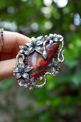 Serpents & Blossoms: Ammolite Ring, AR- 7556