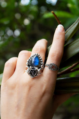 Labradorite Floral Ring, AR-7565