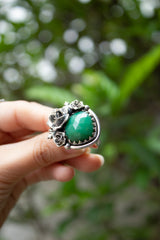 Wild Rose Wisdom: Chrysoprase Ring, AR-7557