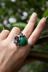 Wild Rose Wisdom: Chrysoprase Ring, AR-7557