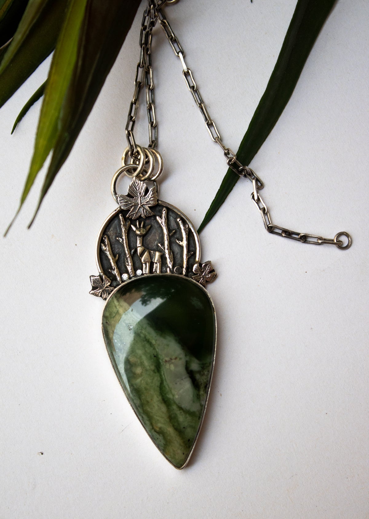 Serpentine Pendant- Embracing Nature's Whispers, AP-6782