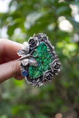 Enchanted Metamorphosis – Monarch Opal Butterfly Ring, AR-7559