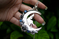 Enchanted Moonlit Witch Pendant, AP-7127