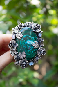 Garden of Depths: Chrysocolla Ring, AR-7591