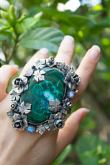 Garden of Depths: Chrysocolla Ring, AR-7591