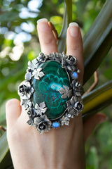 Garden of Depths: Chrysocolla Ring, AR-7591