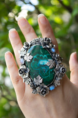 Garden of Depths: Chrysocolla Ring, AR-7591