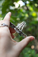 Garden of Dreams: Prehnite & Moonstone Ring, AR-7572