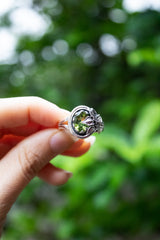 Morning Dew – Petite Peridot Ring, AR- 7576