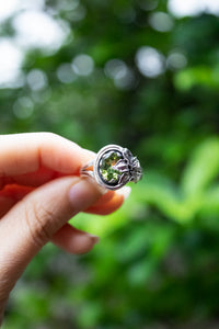 Morning Dew – Petite Peridot Ring, AR- 7576