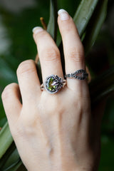 Morning Dew – Petite Peridot Ring, AR- 7576