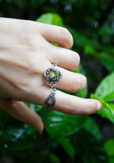 Morning Dew – Petite Peridot Ring, AR- 7576