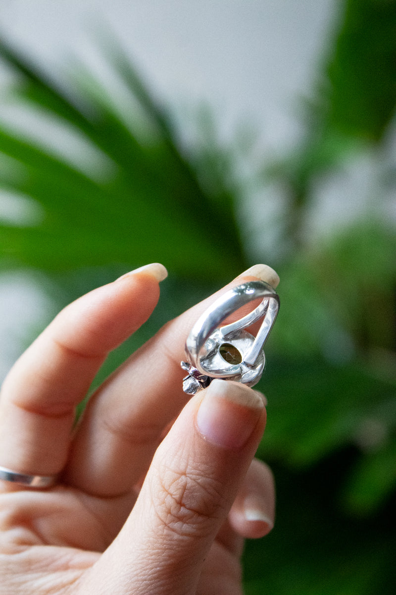 Verdant Bloom– Peridot Ring, AR- 7577