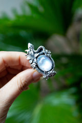 Celestia Serpent Moonstone Ring, AR-7578