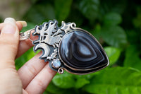 Botswana Agate Witchy Pendant, AP- 7149