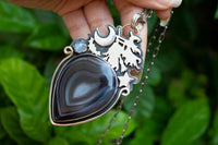 Botswana Agate Witchy Pendant, AP- 7149