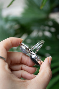 Stellar Tides – Labradorite & Moonstone Celestial Ring