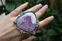 Lace Amethyst Ring, Statement Ring, AR-6815