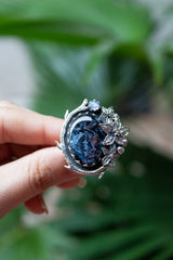 Midnight Blossom Pietersite Ring, AR-7600