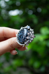 Midnight Blossom Pietersite Ring, AR-7600