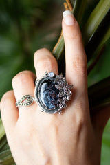 Midnight Blossom Pietersite Ring, AR-7600