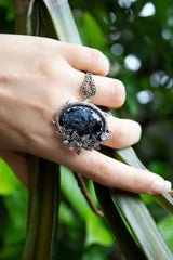 Midnight Blossom Pietersite Ring, AR-7600