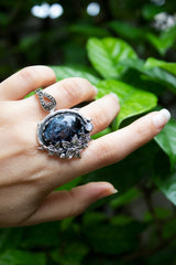 Midnight Blossom Pietersite Ring, AR-7600