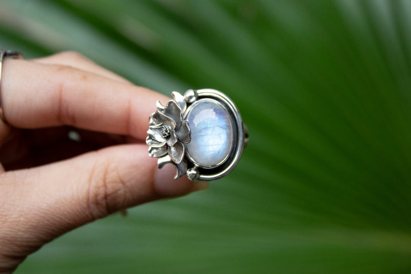 Enchanted Bloom Moonstone Ring, AR-7152